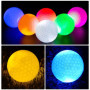 BORDEAG Lot de 6 balles de golf lumineuses à LED multicolores - Balles de golf lumineuses - Idéales pour l'entraînement de nuit