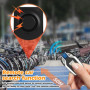 GOEDCH Alarme de batterie pour vélo : alarme antivol pour vélo avec télécommande, accessoires de vélo sans fil, super puissante 
