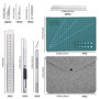 Couteau Pour Loisirs Créatifs Set, Scalpel 2 Stylos Scalpel 100 Lames De Rechange Pour Cutter De Précision 1 Lames Tapis De Déco