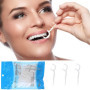 AMZFUK Lot De 100 Fils Dentaires De, Jetables En Soie Dentaire,Nettoyage Des Dents, Pour Enlever La Plaque Et Les Débris Aliment