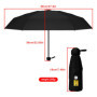 Xpieoyrm Mini Parapluie Pliant, parapluie coupe-vent à 8 nervures, parapluie capsule, Parapluie UV Portable avec Boîte de Rangem