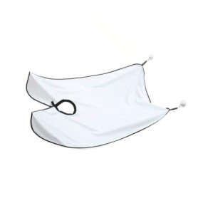 ZHjuju Bavoir à barbe, tondeuse à barbe attrape-barbe en nylon tablier de coupe de barbe coupe de cheveux cape avec ventouses, c