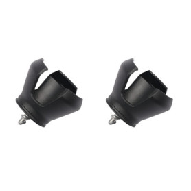 ANCLLO Lot de 2 pinces de ramassage pour balles de golf - 3 griffes - Accessoire de golf - Noir