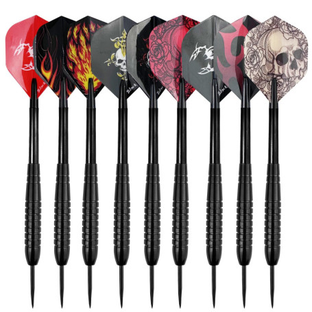 Ghazpmuk Flechette Pointe Acier 25 Grammes, Jeu de Fléchettes, Set de Flechettes Professionnel, Universels Accessoires de Fléche