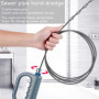 Furet Déboucheur Canalisation 10m Deboucheur Extensible Spirale de Nettoyage de Tuyaux avec Gants, Deboucheur WC, pour Salle Bai