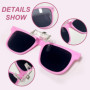 FUIPVGI 2 Pièces Clip Lunettes de Soleil Enfant Clip Lunettes de Soleil Polarisées Clip Lunettes Polarisant Pour Garçons et Fill