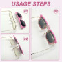 FUIPVGI 2 Pièces Clip Lunettes de Soleil Enfant Clip Lunettes de Soleil Polarisées Clip Lunettes Polarisant Pour Garçons et Fill