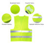 Zeripikfoasp 5 Pièces Gilet Haute Visibilité, Gilet De Sécurité Haute, Gilets Haute Vêtements De Travail Respirants avec des Ban