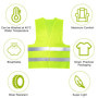 Zeripikfoasp 5 Pièces Gilet Haute Visibilité, Gilet De Sécurité Haute, Gilets Haute Vêtements De Travail Respirants avec des Ban
