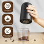 Weinsamkeit Moulin à Café Electrique, USB Rechargeable Moulin a Cafe avec Meule en Céramique et Brosse Coffee Grinder Rugosité R