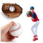 Lot de 4 ballons de baseball cousus à la main - Baseball souple de 9 pouces - En polyuréthane souple - Balles de baseball - Pour
