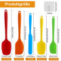 Lot de 5 Spatules en Silicone avec Noyau Métallique – Flexibles, Résistantes à la Chaleur et Anti-Adhésives Spatule Silicone – S
