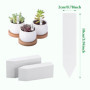 Lot de 210 Étiquettes pour Plantes Blanches en Plastique – Résistantes aux Intempéries – 10 x 2 cm – Etiquette Plante Pour Jardi