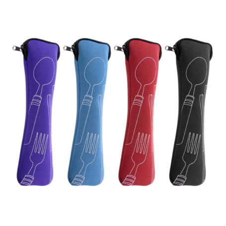 Sac de vaisselle 4 pièces, sac de rangement de vaisselle en forme d'oreiller, sac de rangement pour fourchettes, cuillères et ba