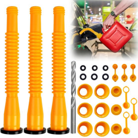 3 Pièces Remplacement Gas can Spout Kit, Version Améliorée Jerrican Essence Bec, le gaz peut se remplacer par la buse par des Ca