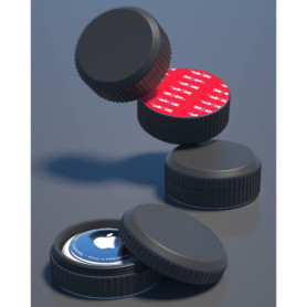 Yomisee Lot de 4 supports Airtag, étui étanche IPX8 avec adhésif 3M, résistant aux chocs et aux rayures, pour vélo, télécommande