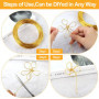 Fil D'artisanat en Aluminium 1mm X 50 M, Fil de Fer Souple Loisir Creatif, Flexible Fil Aluminium, Fil Doré, Fil à Bijoux pour B