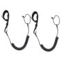 Corde De Surf Noire 2 Pièces, Corde De Surf Élastique, Laisse De Planche De Surf, Corde De Pied De Planche De Surf, Accessoires 