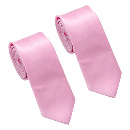 SLAXJNE Paquet De 2 Cravates Roses, Vêtements De Cérémonie Pour Hommes, Cravates D'Affaires, Cravates De Chemise Professionnelle