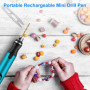 Mini Stylo Perceuse Électrique, Mini Perceuse Électrique à 3 Vitesses, Mini Perceuse Électrique Manuelle, Avec 10 Petits Forets,
