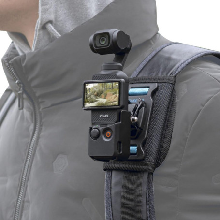 SUREWO Osmo Pocket 3 Support pour sac à dos, sangle d'épaule avec bordure étendue compatible avec DJI Osmo Pocket 3