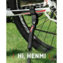 HENMI Béquille de vélo de 24 à 29 pouces, réglable en hauteur, béquille latérale antidérapante, béquille stable pour VTT, vélo d