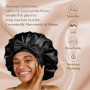 Frogetu Lot de 2 Bonnet Soie Cheveux Nuit,Bonnet de Nuit en Soie,Élastique Bonnet Satin,Bonnet en,Bonnet de Nuit en Satin pour L