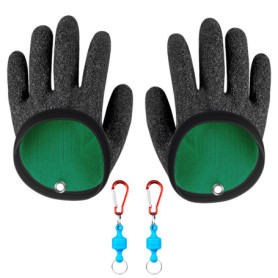 Vueinrg Gants de Pêche Imperméables Anti-Coupure - Gants de Chasse Avec Magnétique Boucle Anti-Morsure Pour Manipuler en Sécurit