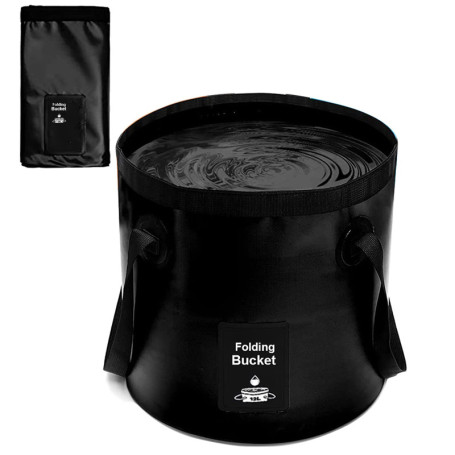 DQZSY Seau Pliable 12L Multifonctionnel - Conteneur d'eau pour la Pêche, Camping, Jardinage - Seau Pliant pour Bassin de Lavage