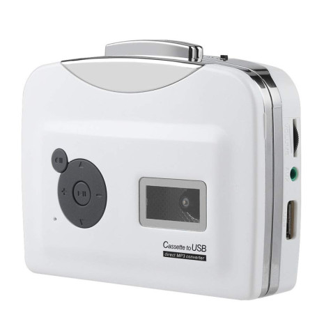 Tosuny Lecteur de Cassettes - Cassette Bande à MP3 convertisseur Lecteur de Cassettes Portable USB Capteur Audio de Musique, Lec