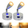 Intckwan 12v Led Lampes Camping-car, 12v Lampe de Lecture Lit, 3 Températures de Couleur, 3w, Variateur Tactile, DC 12-24v Led S