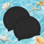 Newaner 2 Pièces Bonnet de Bain en Silicone pour Cheveux Longs, Protection auditive, Revêtement Ripstop pour Le Confort et la ré