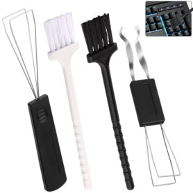 skytowards Kit de Nettoyage de Clavier, 2 Extracteurs de Touches + 2 Brosses de Clavier, Outil de Démontage Expert avec Brosses 
