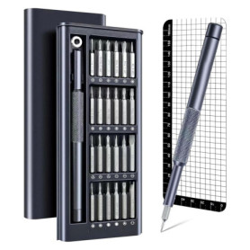 kinoco Jeu de Tournevis de,Précision Magnétiques Professionnels - Mini Kit de Réparation pour Électronique (Téléphone, Ordinateu