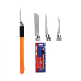Mini Scie à Main, Set de scie avec 3 pcs Lames Outil Accessoire pour Modèle