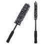 DNDGDLUA Lot De 2 Brosses à Jantes en Microfibre, Brosse Pliable pour Pneus De Voiture pour Un Nettoyage en Profondeur en Douceu