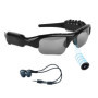 Hereta Lunettes de Soleil Bluetooth 5 m avec Carte Micro SD Extensible jusqu'à 32 Go avec MP3 + Bluetooth + Appareil Photo + Fon