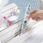 Brosse de Nettoyage pour Fentes de fenêtre,Paquet de 4 Brosse de Nettoyage pour rainure 2 en 1 Brosse de Nettoyage pour Petits F