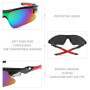 DAZZLUXE 3 Lunettes de Soleil Polarisées pour Homme - Vélo, Course, Ski, Golf - Avec 3 Poches