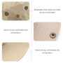 DHSBGWSX 1 chapeau de soleil pliable - Chapeau de protection solaire d'été - Beige - Chapeau de chasse - Respirant et confortabl