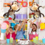 2 Ballons en Forme de Singe - Décorations pour Fête Piscine, Jouets, Animaux - Thème Jungle, Gonflables pour Piscine