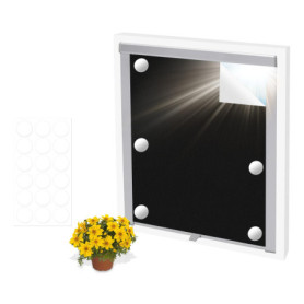 Store Occultant sans Percage, Store Occultant Fenetre 100 x 145cm, Rideau Occultant Fenêtre sans Perçage Portable,Fenetre Thermi