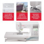 SINGER Quantum Stylist 9960 Computerized Portable Sewing Machine with 600-Stitches Electronic Auto Pilot Mode, Extension Table a