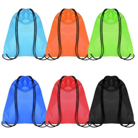 PUERHUACI Sac Cordon,Sac Gym,6 Pièces Sac a Cordon,Organiseurs De Bagage Sacs Drawstring Bags pour Voyage Camping Piscine,Sacs d
