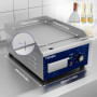 TAIMIKO Plancha Électrique Professionnelle Plaque de barbecue en Acier Inoxydable Plaque de Gril en Fonte lisse 50-300 ℃