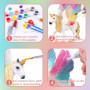 Licorne Jouet Fille Kit de Peinture, Licorne Jouet Créatif Ensemble D'artisanat à Colorier 3D Peinture Activités Manuelles, Lico