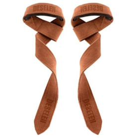 Deselen Sangles de Levage en Cuir pour Musculation - Prise en Main améliorée et Performances optimisées