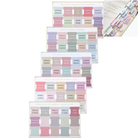 Onglets Bible Femme,150 Onglets d'indexation de la Bible Superposés Au total pour l'étude Fournitures de Journal Biblique Onglet