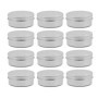 BOBOZHONG Pots en Aluminium,12 Pcs Vide Pots de Voyage Rondes Boîtes Aluminium Pot de Crème Vide Conteneurs Cosmétiques Vide Pot