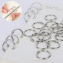 100 Pièces Anneaux de Reliure 25mm/30mm/35mm Reliure Anneaux Métalliques Bagues de Livre Anneaux de Classeur Porte-clés pour Cah